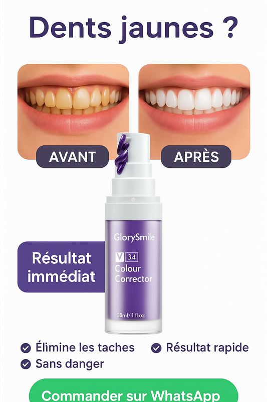 Dentifrice Violet Anti-Jaune – Sourire Blanc Instantané