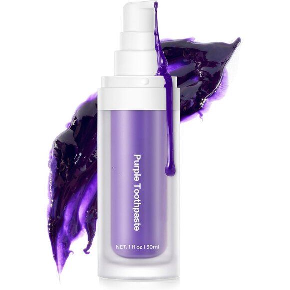 Dentifrice Violet Anti-Jaune – Sourire Blanc Instantané